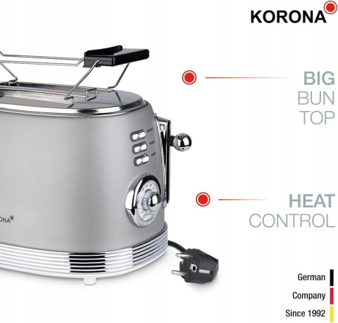 Toster Korona 21667 srebrny/szary 850 W