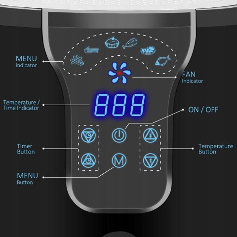 Frytkownica beztłuszczowa Vpcok Direct frytkownica 1300 W 3,5 l