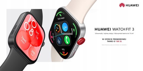 Smartwatch Huawei Watch Fit 3 różowy