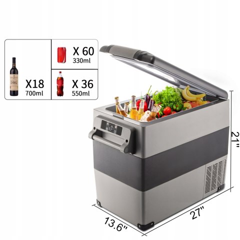 VEVOR Lodówka Samochodowa Kompresorowa 55L 12V/24V