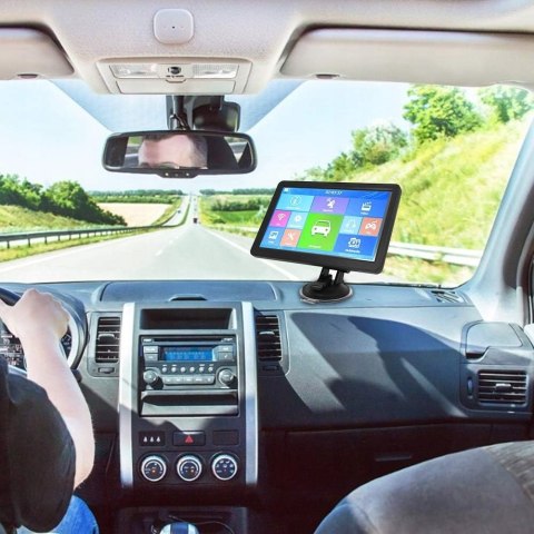 Aonerex Nawigacja GPS do samochodów osobowych i ciężarowych, 9 cali MAPY EU