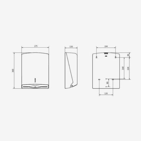 Dozownik ręczników papierowych Jofel Ah34400 - Zig Zag - Kolor dymny
