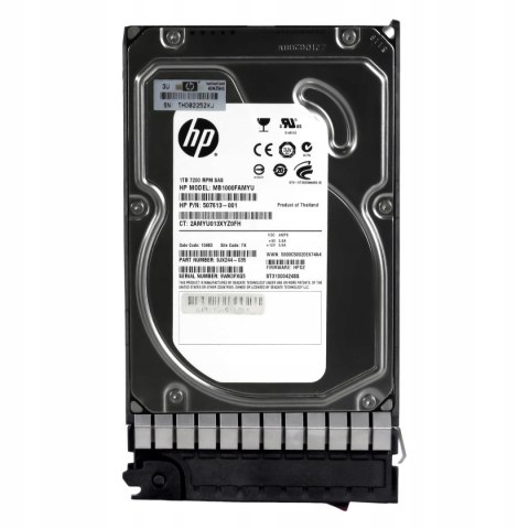 Dysk serwerowy z kieszenią HP 507613-001 508011-001 1TB MB1000FAMYU