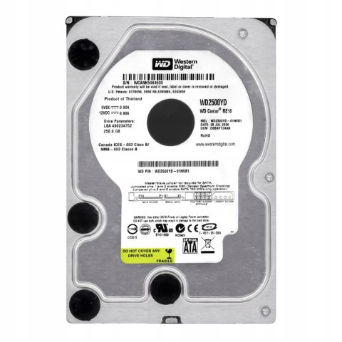 Dysk twardy Western Digital Caviar Blue WD2500AAKS 250GB SATA II 3,5"