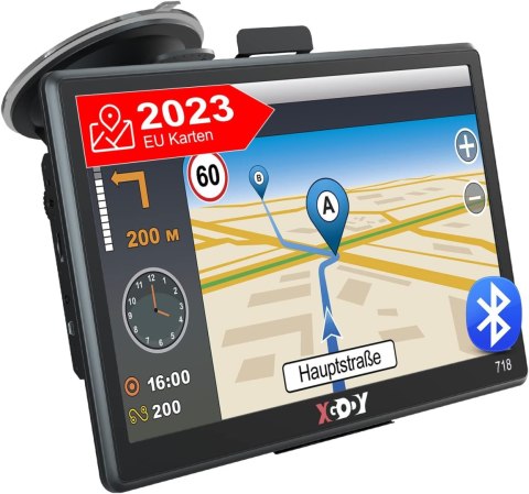 Nawigacja GPS XGODY J727 7 cali dożywotnia aktualizacja map Europy