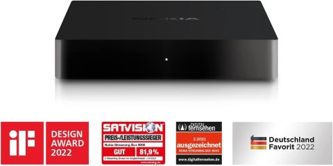 Odtwarzacz multimedialny Nokia Smart Streaming Box 8000 8 GB 4K czarny