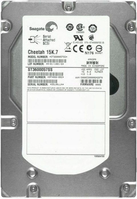 SEAGATE CHEETAH 15K.7 600GB 15K 16MB SAS-2 3.5'' ST3600057SS
