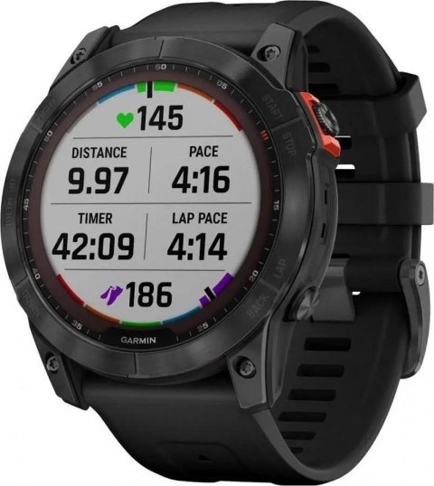 Zegarek sportowy Garmin Fenix 7X Sapphire Solar czarny