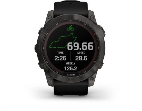 Zegarek sportowy Garmin Fenix 7X Sapphire Solar czarny