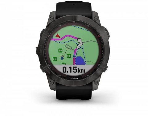 Zegarek sportowy Garmin Fenix 7X Sapphire Solar czarny