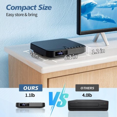 Odtwarzacz DVD Desobry MINI ODTWARZACZ DVD