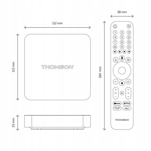 Odtwarzacz Thomson 240G 8 GB Google TV Streaming Box