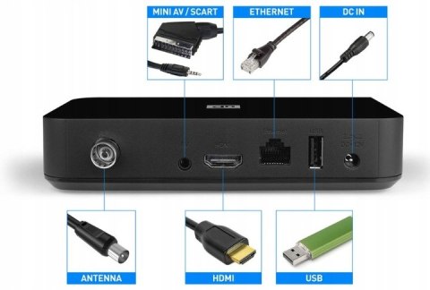 Odtwarzacz multimedialny Telesystem UP T2 4K 8 GB