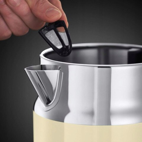 RUSSELL HOBBS Czajnik Elektryczny Retro 1,7L 2400W Kremowy Stal Nierdzewna