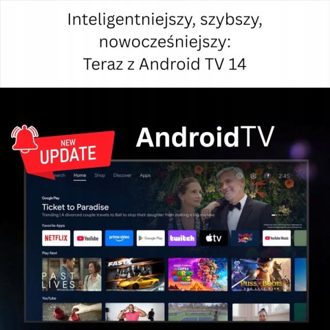 Smart TV Stick 4K HDR | Android TV 14 | Odtwarzacz z Asystentem Google
