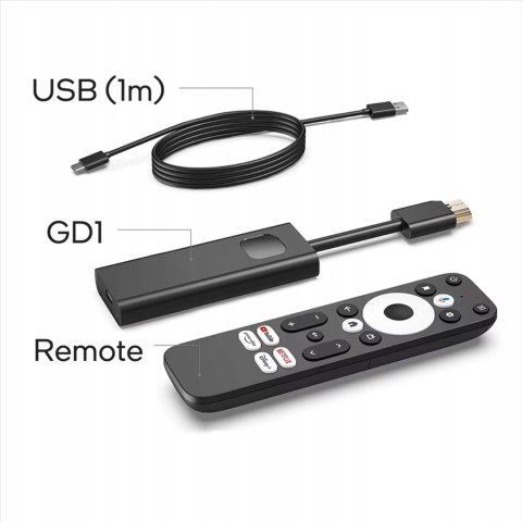 Smart TV Stick 4K HDR | Android TV 14 | Odtwarzacz z Asystentem Google