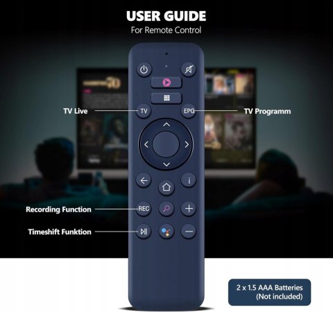 Zastępczy pilot głosowy do Telekom Magenta TV Stick WH211107F 40899565