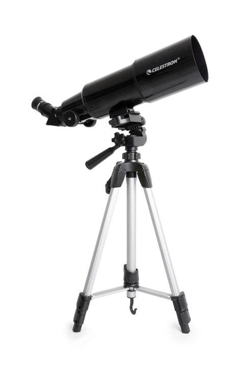 Celestron 22030 przenośny teleskop refraktorowy 80mm + adapter do smartfona