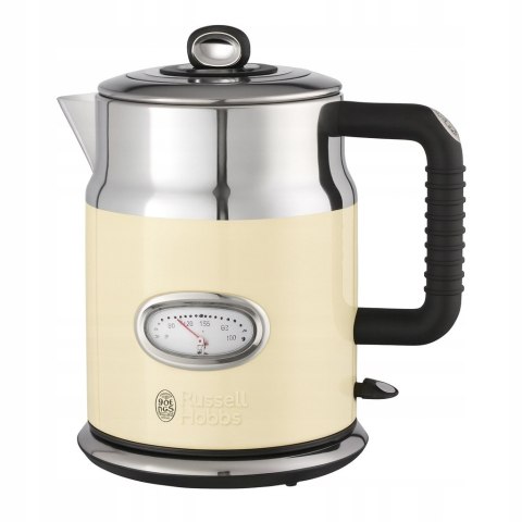 RUSSELL HOBBS Czajnik Elektryczny Retro 1,7L 2400W Kremowy Stal Nierdzewna