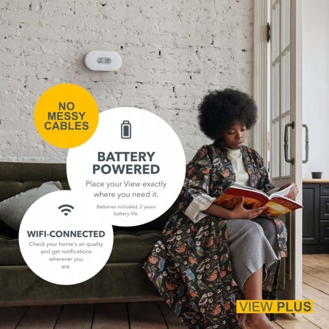 Airthings View Plus kompletny monitor radonu i jakości powietrza