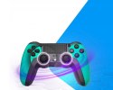 NK Bezprzewodowy pad do PS4 PS3 PC Dualshock bluetooth czarno zielony