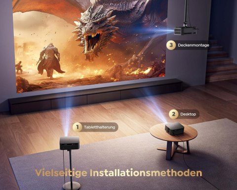 Projektor PUTRIMS k12 Autofokus 25000 Lumenów WiFi6 Bluetooth Full HD 1080p