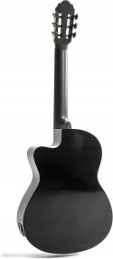 Gitara Klasyczna Akustyczna Navarrez NV162 4/4 Czarna 6 Strun 19 Progów