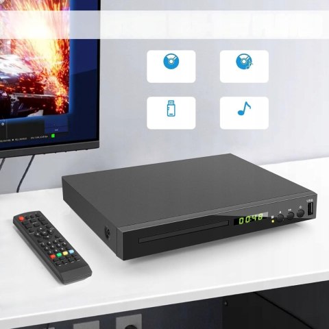 Kompatkowy Odtwarzacz DVD Blu-ray HD JOVELL 1080P - USB, HDMI, AV