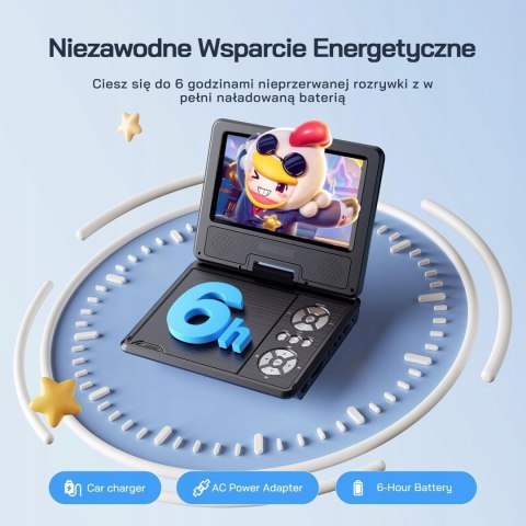 Odtwarzacz przenośny DVD WOLFANG