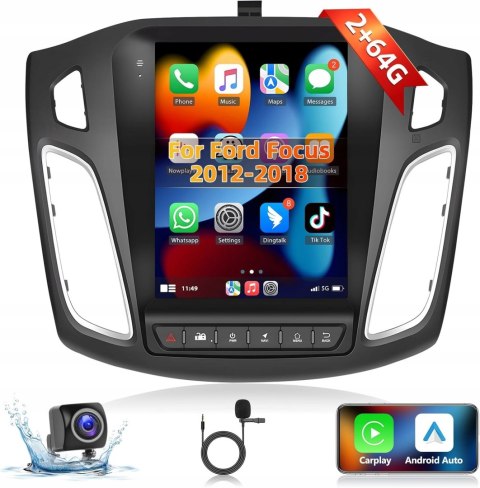 RADIO ANDROID NAWIGACJA FORD FOCUS 2012-2018 (2+64G)