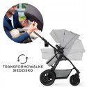 Wózek wielofunkcyjny 3w1 Kinderkraft XMOOV Gondola Spacerówka Jasnoszary