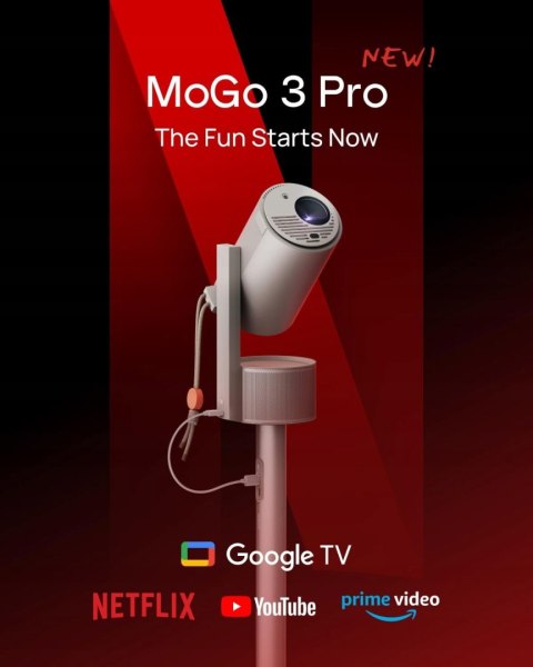 XGIMI MoGo 3 Pro 1080P mini projektor, ze stojakiem PowerBase