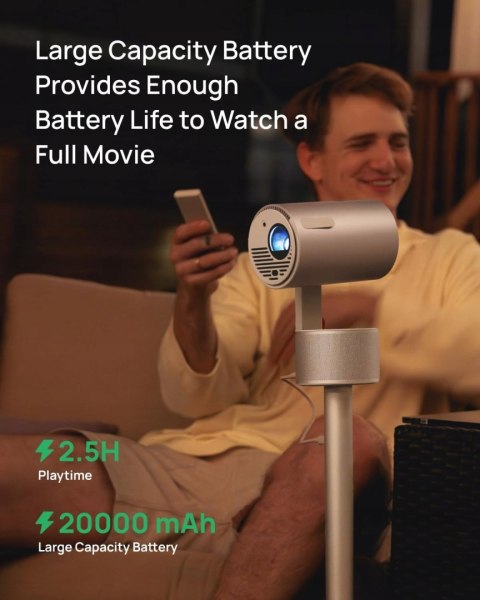 XGIMI MoGo 3 Pro 1080P mini projektor, ze stojakiem PowerBase