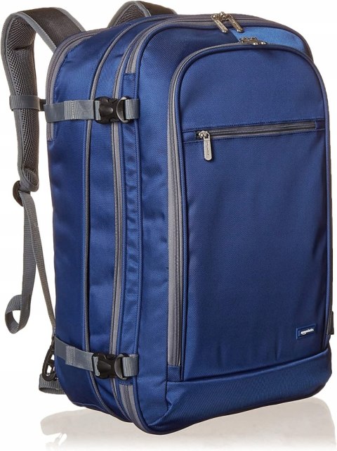 Plecak turystyczny AmazonBasics Carry-On 41-60 l niebieski