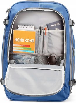 Plecak turystyczny AmazonBasics Carry-On 41-60 l niebieski