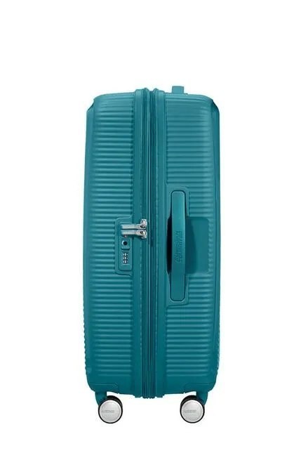 Walizka twarda American Tourister średnia polipropylen zielona 81L 67CM