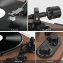 Udreamer UD006 Gramofon z 2 podwójnymi głośnikami stereo,
