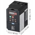VEVOR przetwornica częstotliwości 220V trudnopalny ABS 138x82x114 mm 3,5A