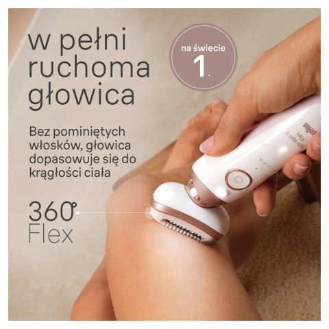 Braun Silk-épil 9 9360 Flex epilator z maksymalnie elastyczną głowicą na no