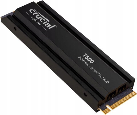 Dysk SSD Crucial T500 1TB + HEATSINK M.2 PCI-E x4 Gen4 CT1000T500SSD5