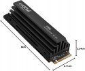 Dysk SSD Crucial T705 1TB M.2 PCIe Gen5 NVMe Heatsink CT1000T705SSD5