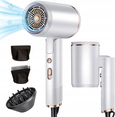 SKŁADANA SUSZARKA DO WŁOSÓW G888 BIAŁA HAIR DRYER