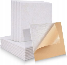 Kwadratowe płyty akustyczne, samoprzylepne, 24 sztuk, tłumiące dźwięki