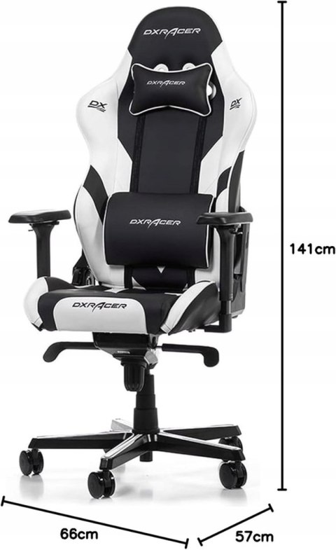 Dxracer Gladiator G001 Krzesło Dla Graczy, Sztuczna Skóra, Do 200 cm