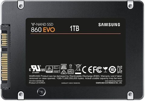 Dysk wewnętrzny SSD Samsung 860 EVO 1TB 2,5" SATA III MZ-76E1T0B/EU