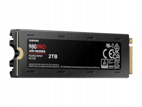 Dysk wewnętrzny SSD Samsung 980 PRO + Heatsink 2TB MZ-V8P2T0 2TB M.2 PCIe