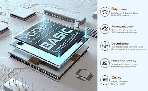 Projektor LED Yaber Pro V7 biały