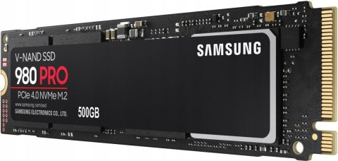 Ultraszybki Dysk SSD Samsung 980 PRO 500GB M.2 PCIe MZ-V8P500BW