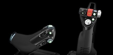 Logitech G X52 Professional H.O.T.A.S. Flight Simulator HOTAS Joystick