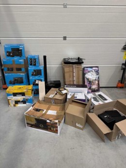 Paleta uszk. elektroniki AUDIO gramofony, soundbar, Logitech Sony TechniSat